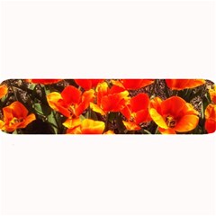 Orange Tulips At The Commons Large Bar Mats by Riverwoman