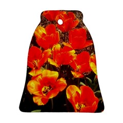 Orange Tulips At The Commons Bell Ornament (two Sides) by Riverwoman