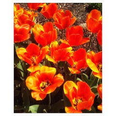 Orange Tulips At The Commons Drawstring Bag (small) by Riverwoman