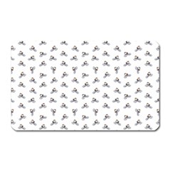 Cycling Motif Design Pattern Magnet (rectangular) by dflcprintsclothing