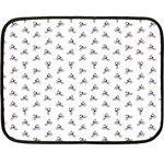 Cycling Motif Design Pattern Double Sided Fleece Blanket (Mini)  35 x27  Blanket Front