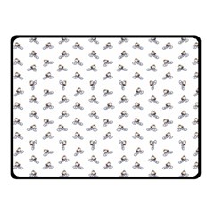 Cycling Motif Design Pattern Fleece Blanket (small) by dflcprintsclothing