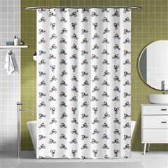 Cycling Motif Design Pattern Shower Curtain 48  X 72  (small)  by dflcprintsclothing