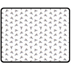 Cycling Motif Design Pattern Double Sided Fleece Blanket (medium)  by dflcprintsclothing