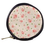 pink flowers pattern spring nature Mini Makeup Bag Back