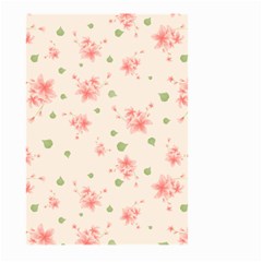 Pink Flowers Pattern Spring Nature Large Garden Flag (two Sides) by TeesDeck