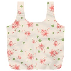 Pink Flowers Pattern Spring Nature Full Print Recycle Bag (xl) by TeesDeck