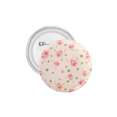 Pink Flowers Pattern Spring Nature 1 75  Buttons