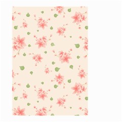 Pink Flowers Pattern Spring Nature Small Garden Flag (two Sides) by TeesDeck