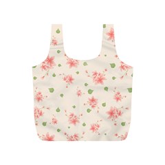 Pink Flowers Pattern Spring Nature Full Print Recycle Bag (s) by TeesDeck