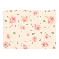 Pink Flowers Pattern Spring Nature Double Sided Flano Blanket (mini)  by TeesDeck