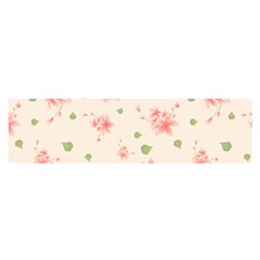 Pink Flowers Pattern Spring Nature Satin Scarf (oblong) by TeesDeck