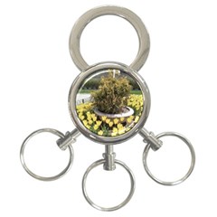 Columbus Commons Yellow Tulips 3-ring Key Chain by Riverwoman