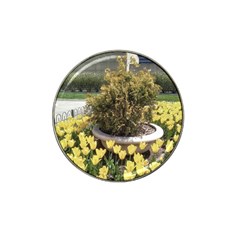 Columbus Commons Yellow Tulips Hat Clip Ball Marker (4 Pack) by Riverwoman