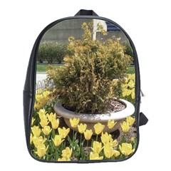 Columbus Commons Yellow Tulips School Bag (large)