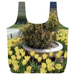 Columbus Commons Yellow Tulips Full Print Recycle Bag (xl) by Riverwoman