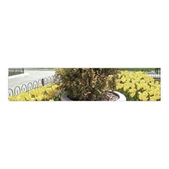 Columbus Commons Yellow Tulips Velvet Scrunchie by Riverwoman