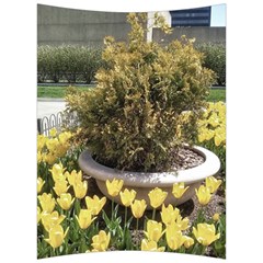 Columbus Commons Yellow Tulips Back Support Cushion by Riverwoman