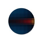 Signal Background Pattern Light Texture Magnet 3  (Round) Front