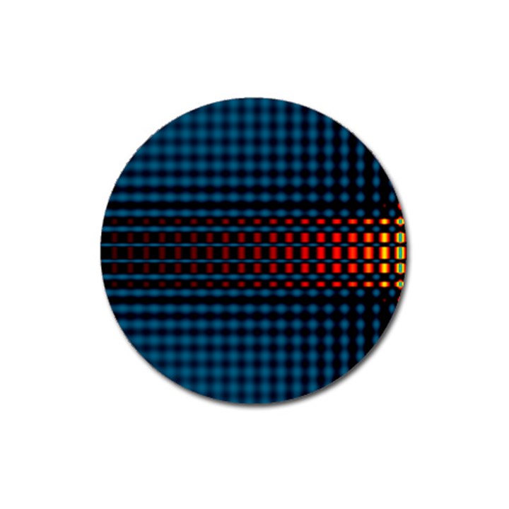 Signal Background Pattern Light Texture Magnet 3  (Round)