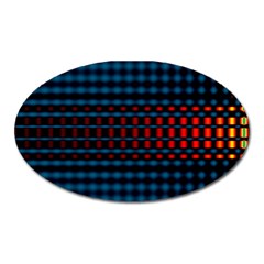 Signal Background Pattern Light Texture Oval Magnet by Sudhe