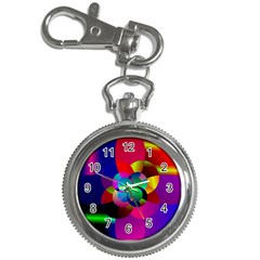 Fractal Artwork Abstract Background Key Chain Watches by Sudhe