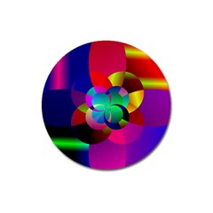 Fractal Artwork Abstract Background Magnet 3  (round) by Sudhe