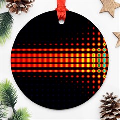 Signal Background Pattern Light Ornament (round) by Sudhe