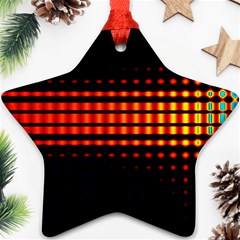 Signal Background Pattern Light Ornament (star) by Sudhe