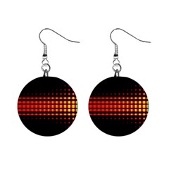 Signal Background Pattern Light Mini Button Earrings by Sudhe