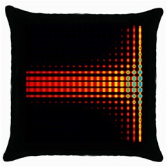 Signal Background Pattern Light Throw Pillow Case (black) by Sudhe