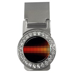 Signal Background Pattern Light Money Clips (cz)  by Sudhe