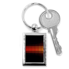 Signal Background Pattern Light Key Chain (rectangle) by Sudhe