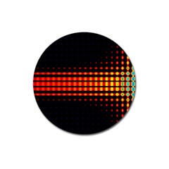 Signal Background Pattern Light Magnet 3  (round) by Sudhe