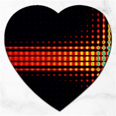 Signal Background Pattern Light Jigsaw Puzzle (heart) by Sudhe