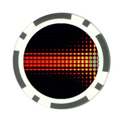 Signal Background Pattern Light Poker Chip Card Guard by Sudhe