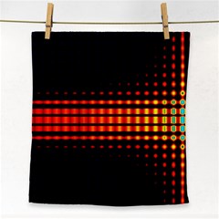 Signal Background Pattern Light Face Towel by Sudhe