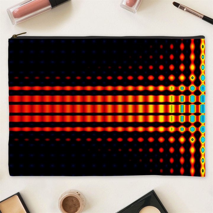 Signal Background Pattern Light Cosmetic Bag (XXXL)