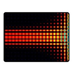 Signal Background Pattern Light Double Sided Fleece Blanket (small)  by Sudhe