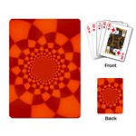 Fractal Artwork Abstract Background Orange Playing Cards Single Design (Rectangle) Back