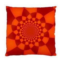 Fractal Artwork Abstract Background Orange Standard Cushion Case (two Sides) by Sudhe