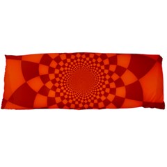 Fractal Artwork Abstract Background Orange Body Pillow Case Dakimakura (two Sides) by Sudhe