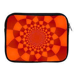 Fractal Artwork Abstract Background Orange Apple Ipad 2/3/4 Zipper Cases by Sudhe