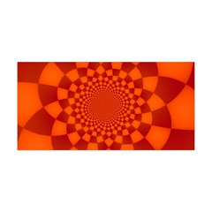 Fractal Artwork Abstract Background Orange Yoga Headband by Sudhe