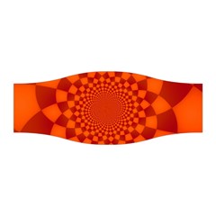 Fractal Artwork Abstract Background Orange Stretchable Headband by Sudhe