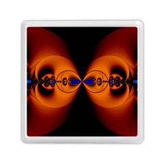 Abstract Artwork Fractal Background Black Orange Memory Card Reader (square) by Sudhe