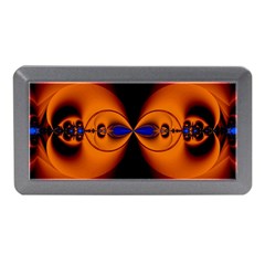 Abstract Artwork Fractal Background Black Orange Memory Card Reader (mini) by Sudhe