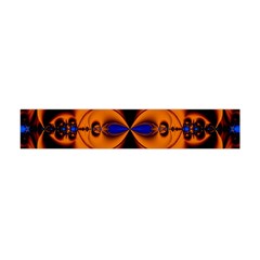 Abstract Artwork Fractal Background Black Orange Flano Scarf (mini) by Sudhe