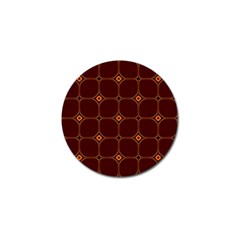 Background Pattern Design Geometric Brown Golf Ball Marker (4 Pack) by Sudhe