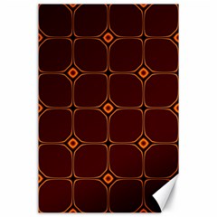 Background Pattern Design Geometric Brown Canvas 24  X 36  by Sudhe